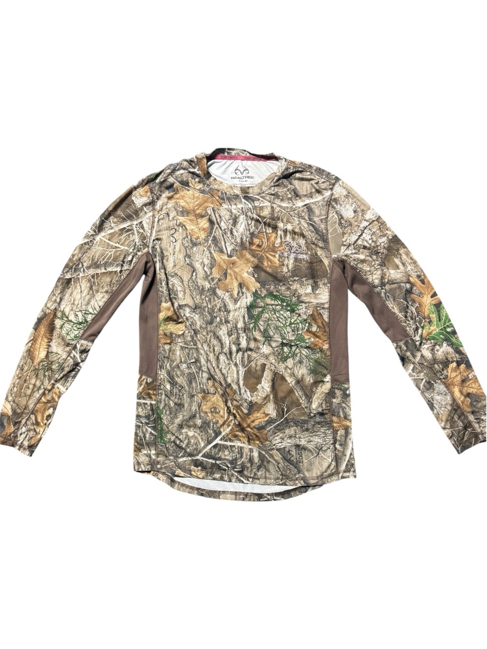 Realtree Men’s Small Camo Long Sleeve Hunting Shirt Scent Control